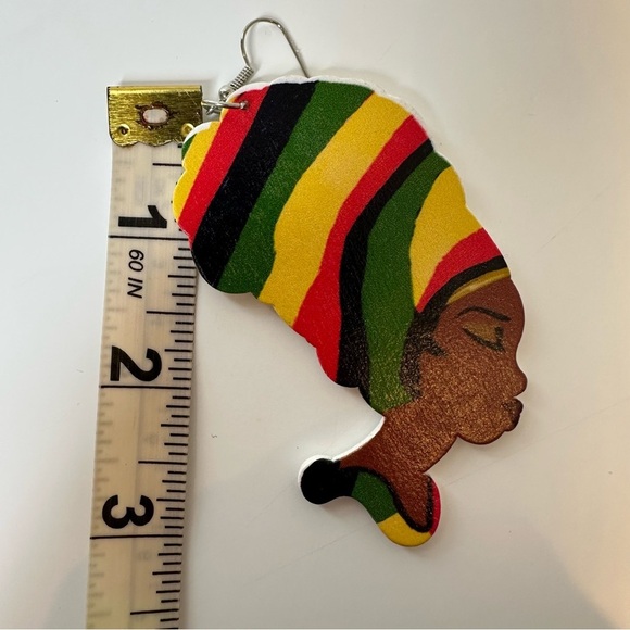 Set of 3 wooden earrings - Picture 14 of 15